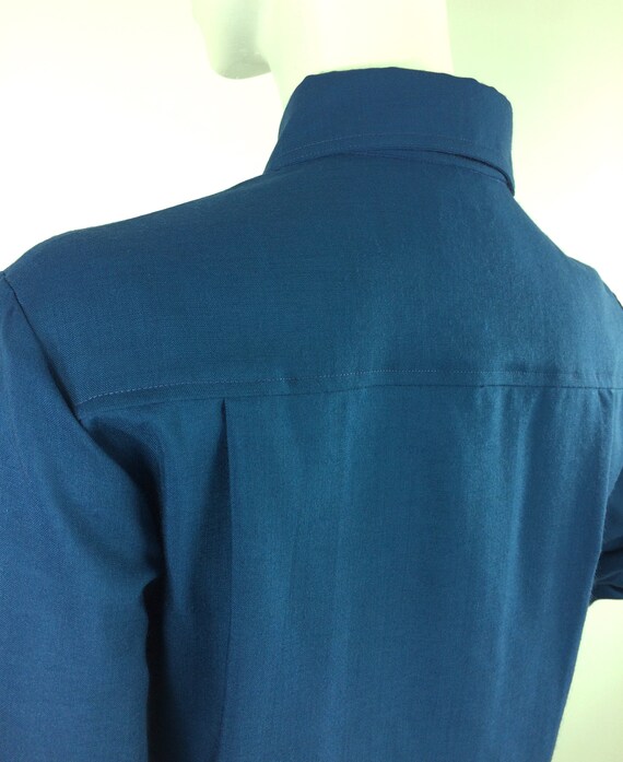 LIBERTY vintage 80s wool blouse / utility shirt /… - image 8