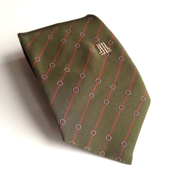 1970s Gents designer LANVIN Paris tie / 100% Silk… - image 4