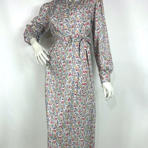 LIBERTY 80s vintage Mamie cotton shirt waister / tea dress / 40s 50s / utility / pockets / UK 10 image 8