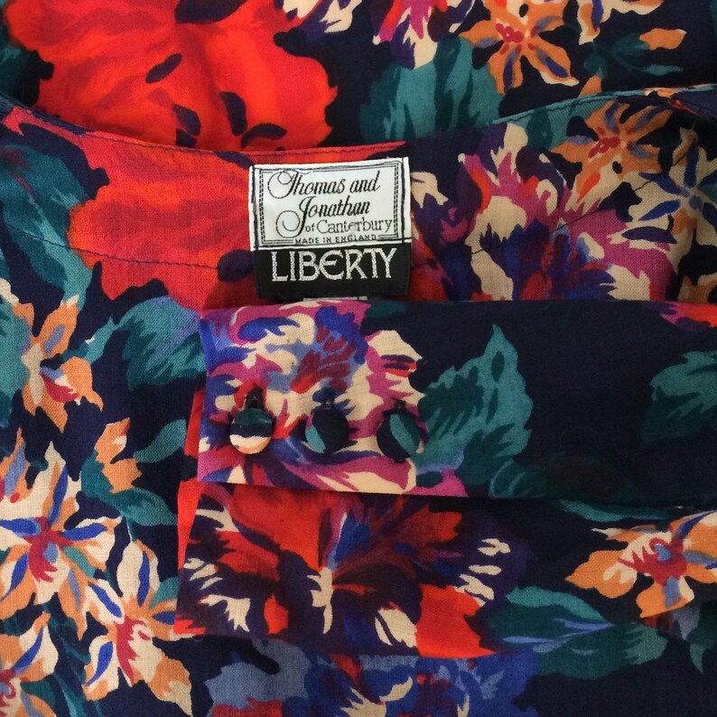 Liberty vintage 1980s wool jacket cardigan 40s costume Goodwood UK 12