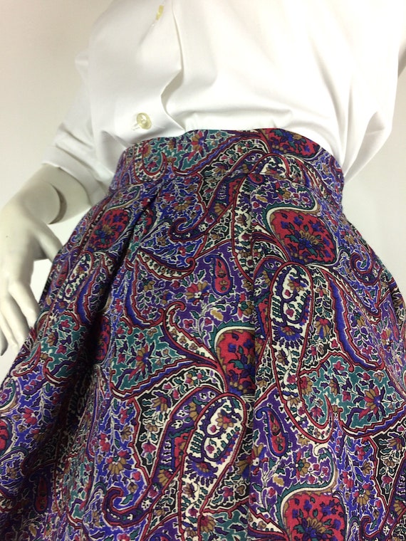 LIBERTY vintage 1980s bold paisley print wool ski… - image 3