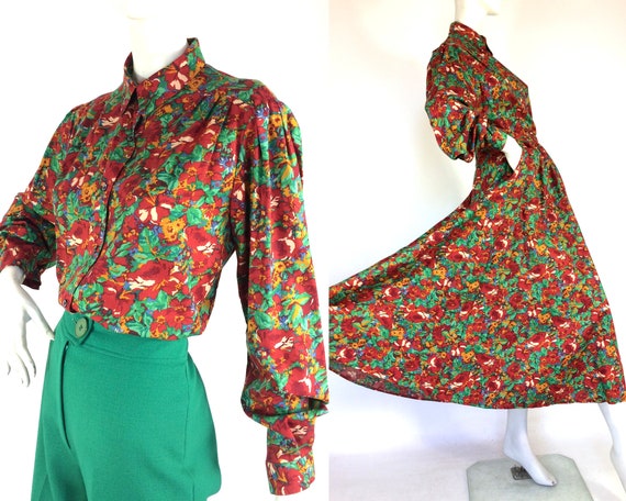 Liberty vintage 1980s skirt & blouse two piece / 4