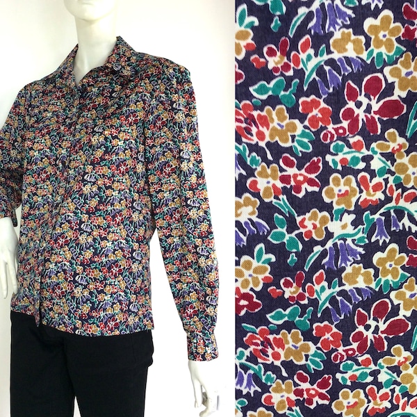 Vintage Label Blouse Ditzy Floral Print Bomber main image 1