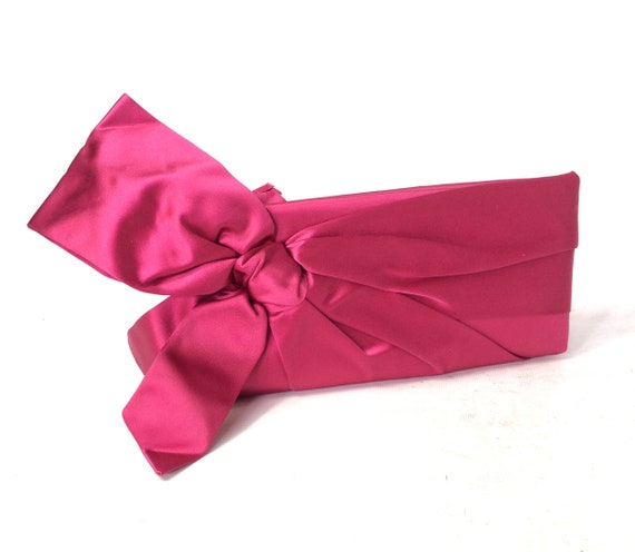 Genuine VALENTINO Garavani designer hot pink sati