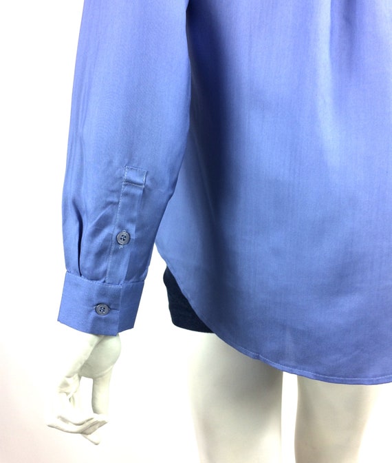 LIBERTY vintage 80s utility silk blouse / workwea… - image 7