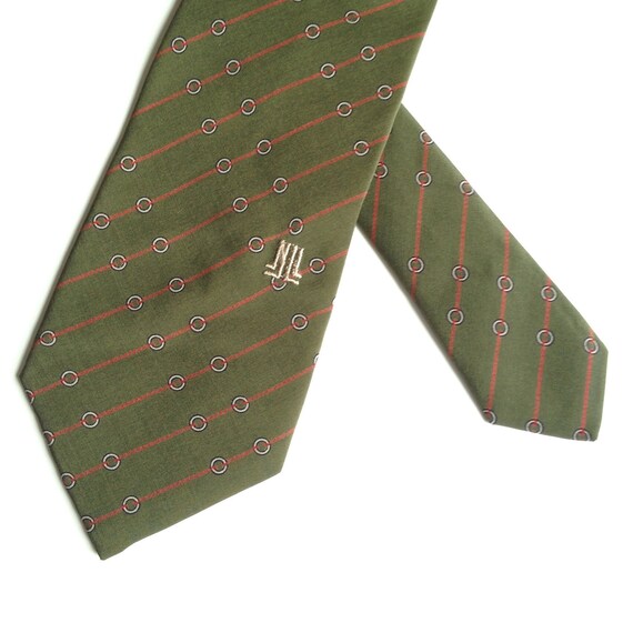 1970s Gents designer LANVIN Paris tie / 100% Silk… - image 3