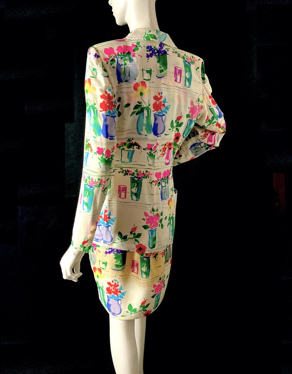 Emmanuel Ungaro 90s vintage floral three piece sk… - image 10