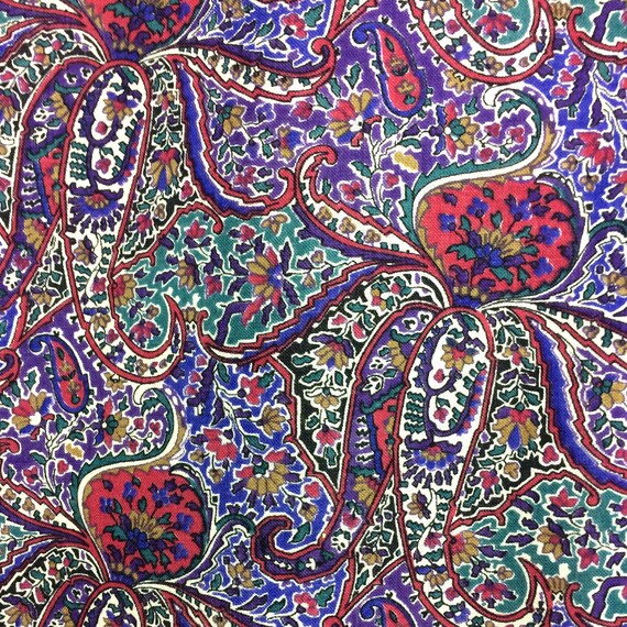 LIBERTY vintage 1980s bold paisley print wool ski… - image 5