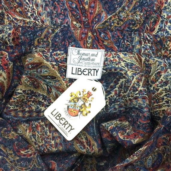 LIBERTY 1980s vintage paisley fine wool blouse /4… - image 10