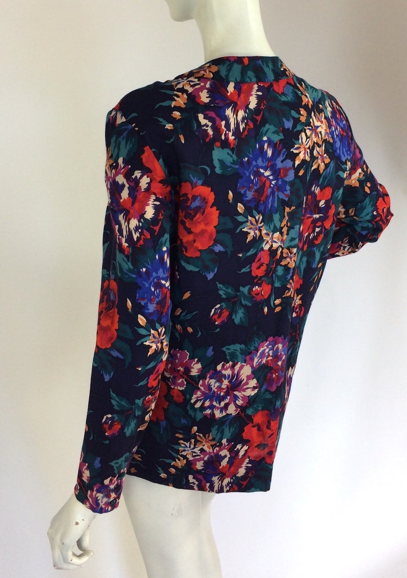 Liberty vintage 1980s wool jacket cardigan 40s costume Goodwood UK 12