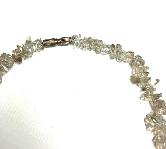 1950s vintage glass stones necklace / chain / 60s… - image 5