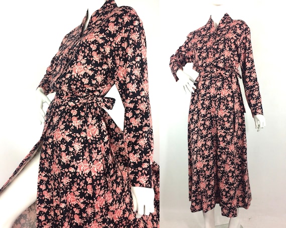 Liberty 1980s vintage Deco dress / 40s / 50s / Go… - image 1