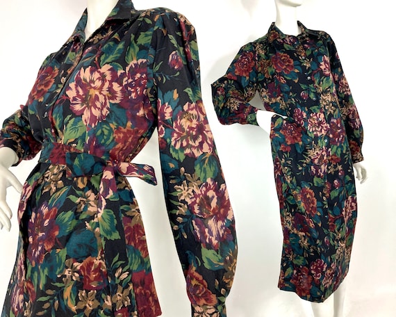 Liberty 1980s bold floral rose print LIBERTY shirt