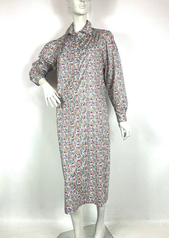 LIBERTY 80s vintage "Mamie" cotton shirt waister … - image 6