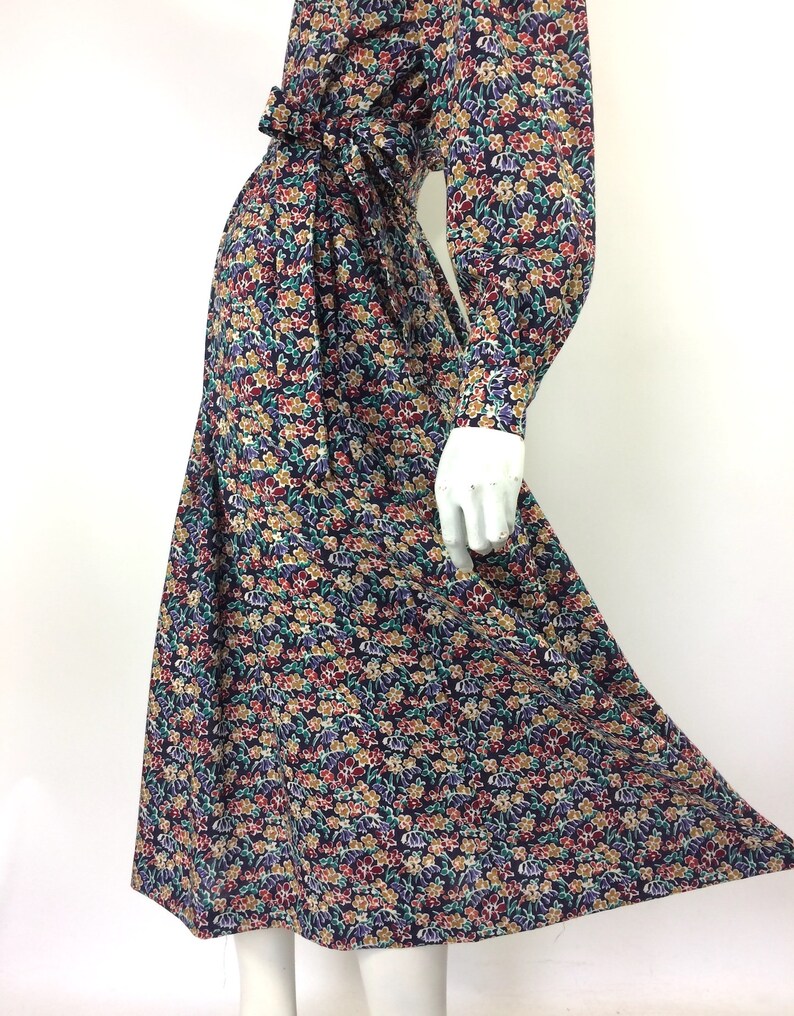 LIBERTY 80-tals ullskjortklänning / Vintage 40-talsstil / fickor / Kostym / Goodwood / Teklänning / olika storlekar! bild 5