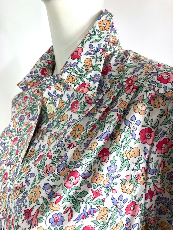 LIBERTY 80s vintage "Mamie" cotton shirt waister … - image 3