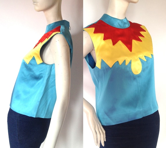 HOUSE of HOLLAND appliqué tunic blouse top // Glam