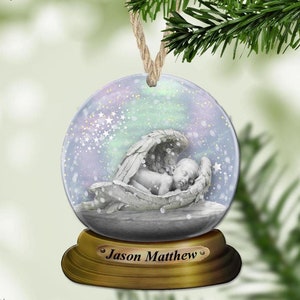 Personalized Infant Loss Ornament: Baby Memorial Keepsake