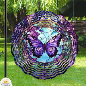 Purple Glass Butterfly - Etsy