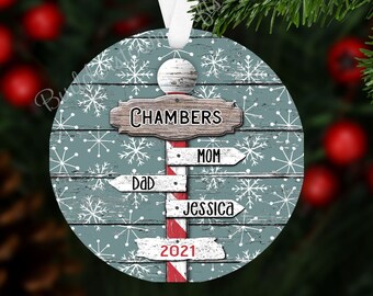 Christmas Ornament | Family Ornament | Personalized Family Ornament, Custom Family Ornament, Family Christmas Ornament