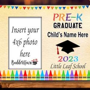 Pre-k Graduate 2023 Personalized Kids Graduation Frame - Etsy