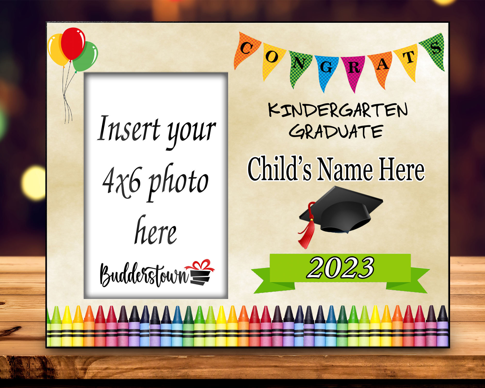 kinder graduation border design