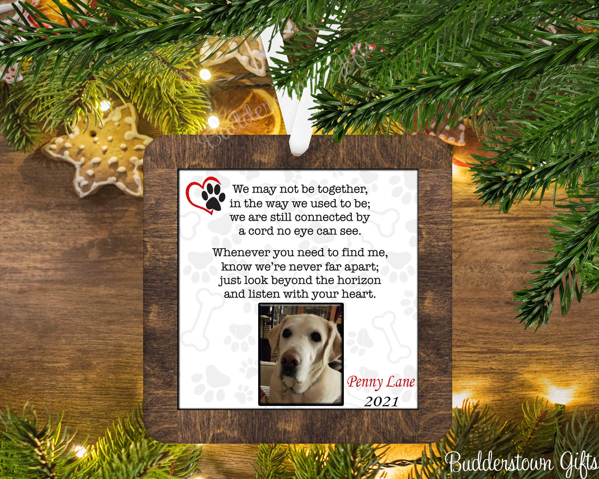 Personalized Pet Memorial Ornament, Dog Cat Remembrance Gift - Etsy