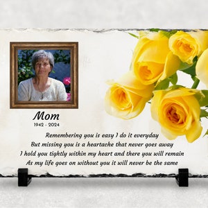 Memorial Photo Gift, Sympathy Gift Plaque, Memorial Plaque, Personalized Memorial