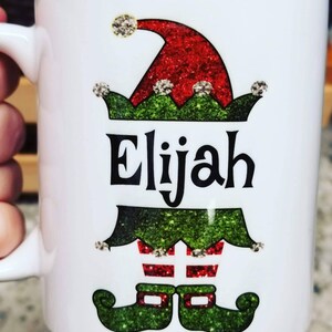 Christmas Elf Mugs Elf Mugs Elf Girl Boy Kids Christmas Cup Christmas Morning Surprise image 6