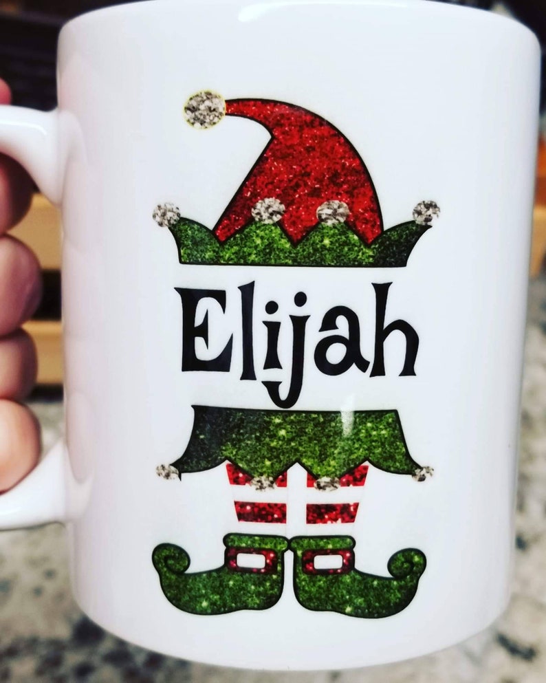 Christmas Elf Mugs Elf Mugs Elf Girl Boy Kids Christmas Cup Christmas Morning Surprise image 6