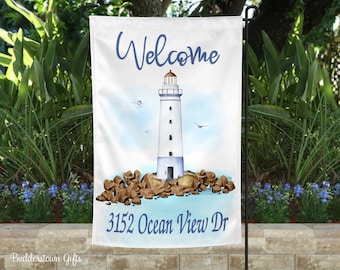 GP107060-BOAA Details about   Lighthouse by the Sea-USA Vintage Applique Garden Flags Pack