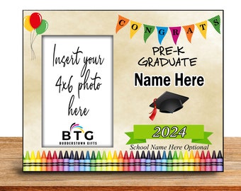 Personalized Pre-K Graduate Frame: 4x6 Photo Gift