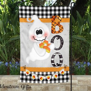 Fall Garden Flag | Cute Halloween Garden Flag | Halloween Decorations