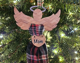 Personalized Clothing Keepsake Angel Ornament - Memorial Gift