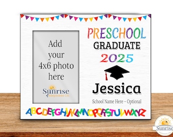 Personalized Preschool Graduation Frame: Keepsake Photo Gift