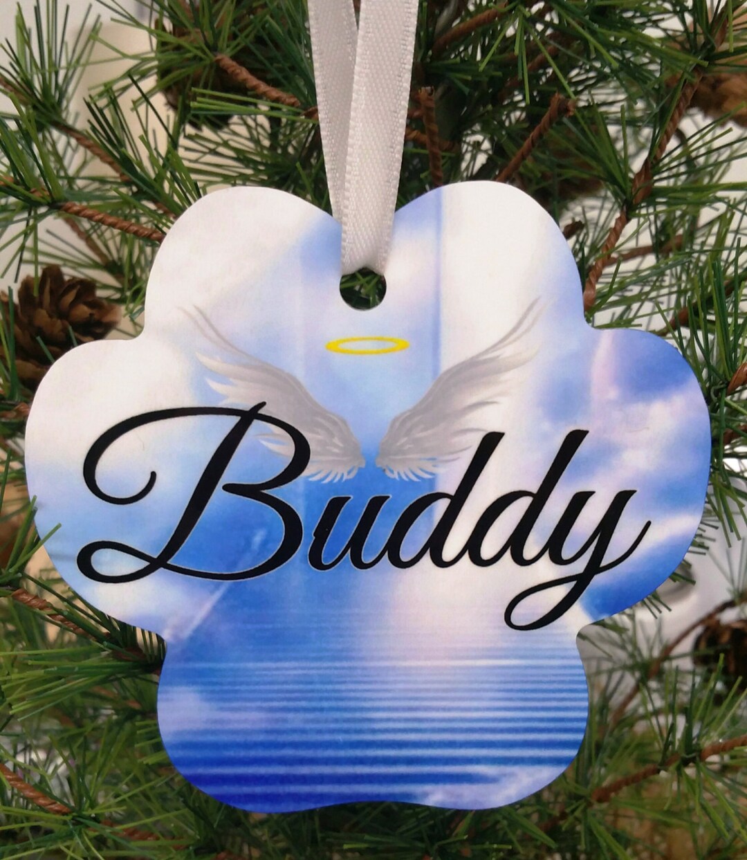 Christmas Ornament Furever in Our Hearts Pet Memorial - Etsy