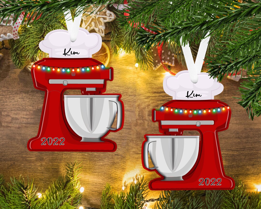 Personalized Baker Ornament Stand Mixer Ornament Christmas Ornament for
