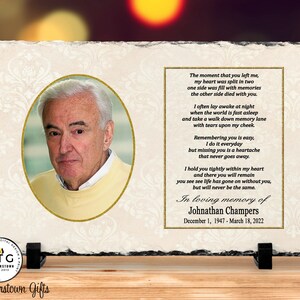 Remembering you Memorial Plaque Sympathy Gift Personalized Bereavement Gift