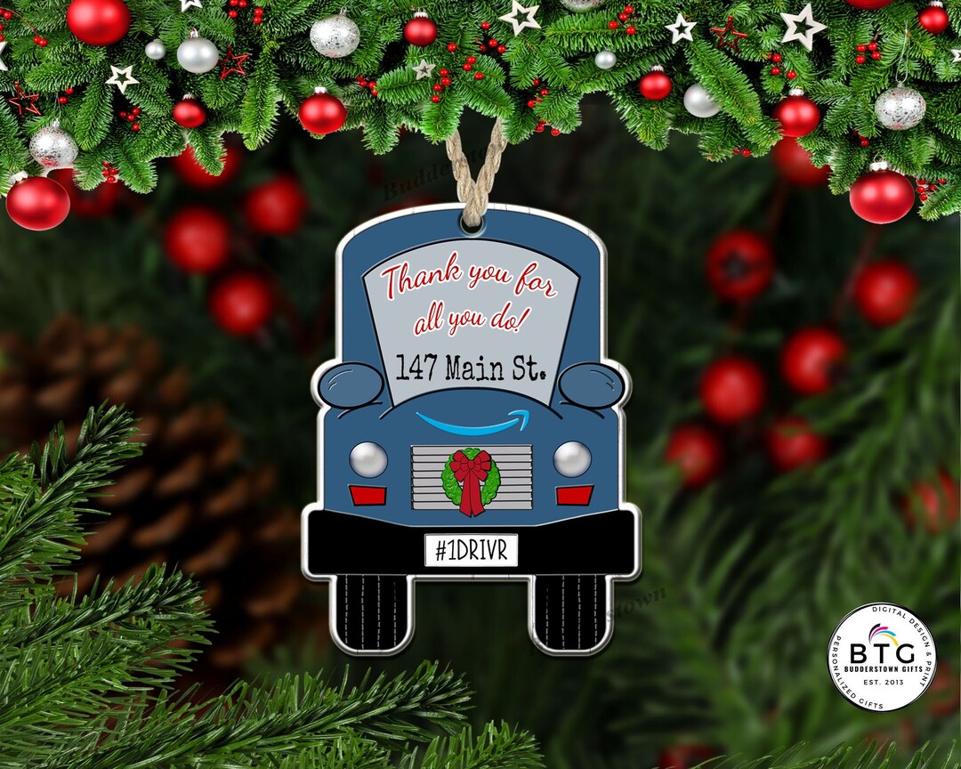 Amazon Delivery Driver Ornament Gift for Amazon Driver Delivery Service