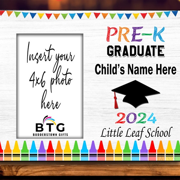 Pre-K Graduate - Personalized Kids Graduation Frame