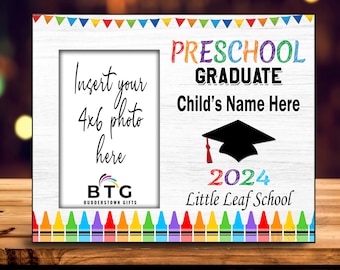 Personalized Preschool Graduation Frame - Keepsake Photo Gift