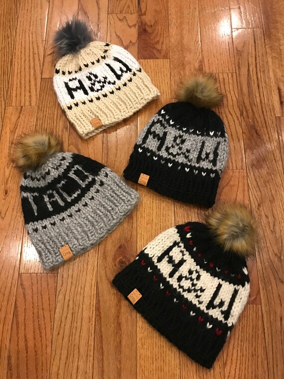 personalized wool hats