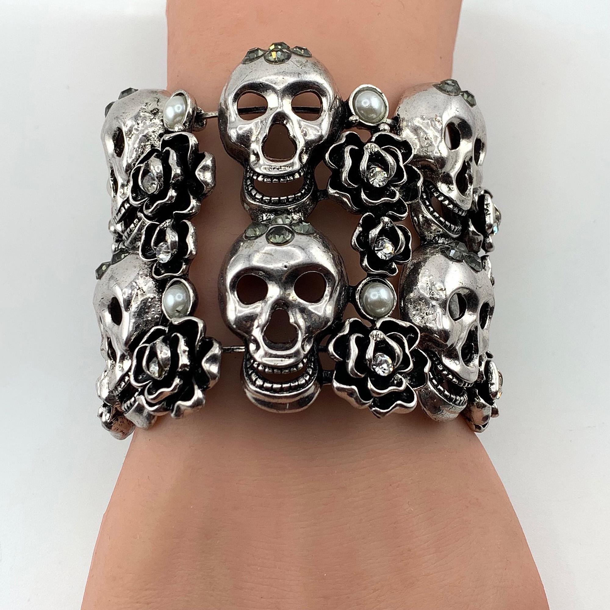 Alexander Mcqueen Skull Bracelet - Etsy
