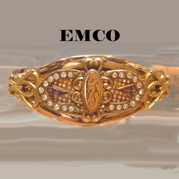 victorian gold filled bangle bracelet
