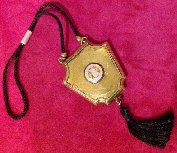 Guilloche Dance Compact R&G Co. Ca. 1910s Guilloch