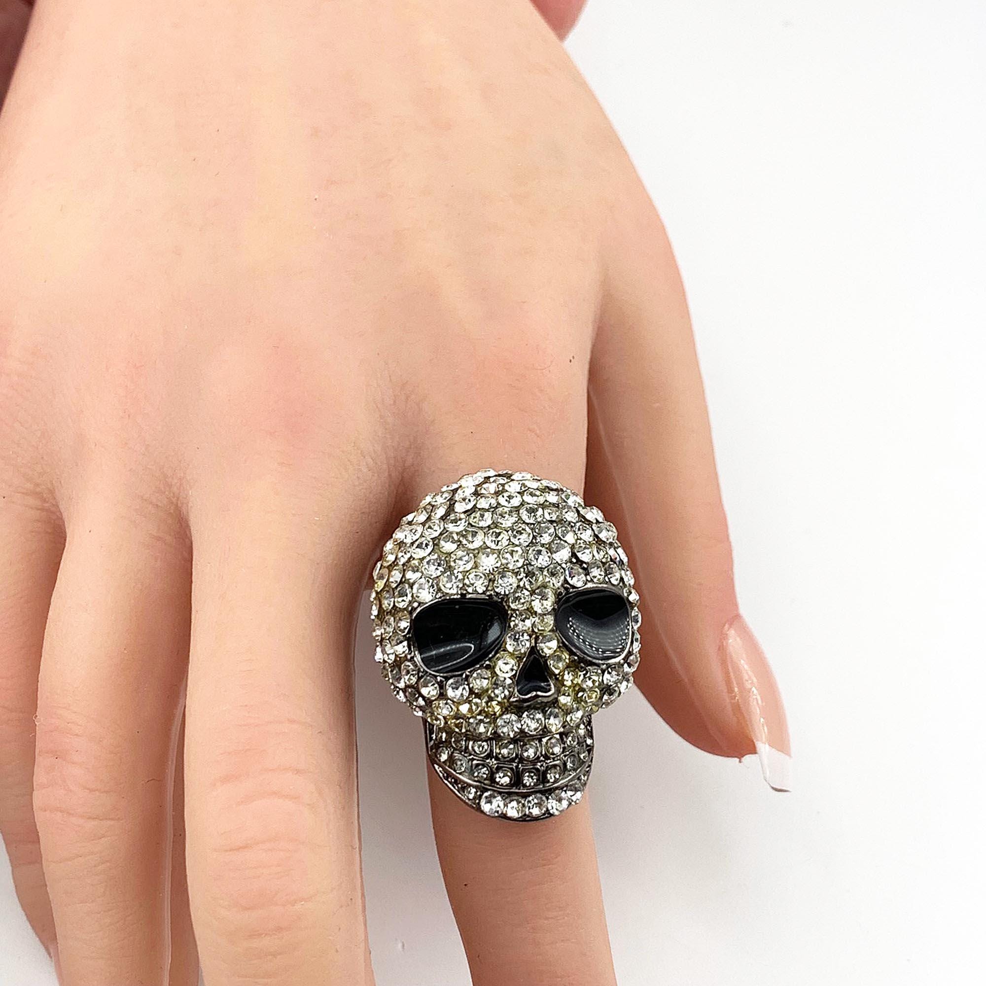 Alexander Mcqueen Skull Ring - Etsy