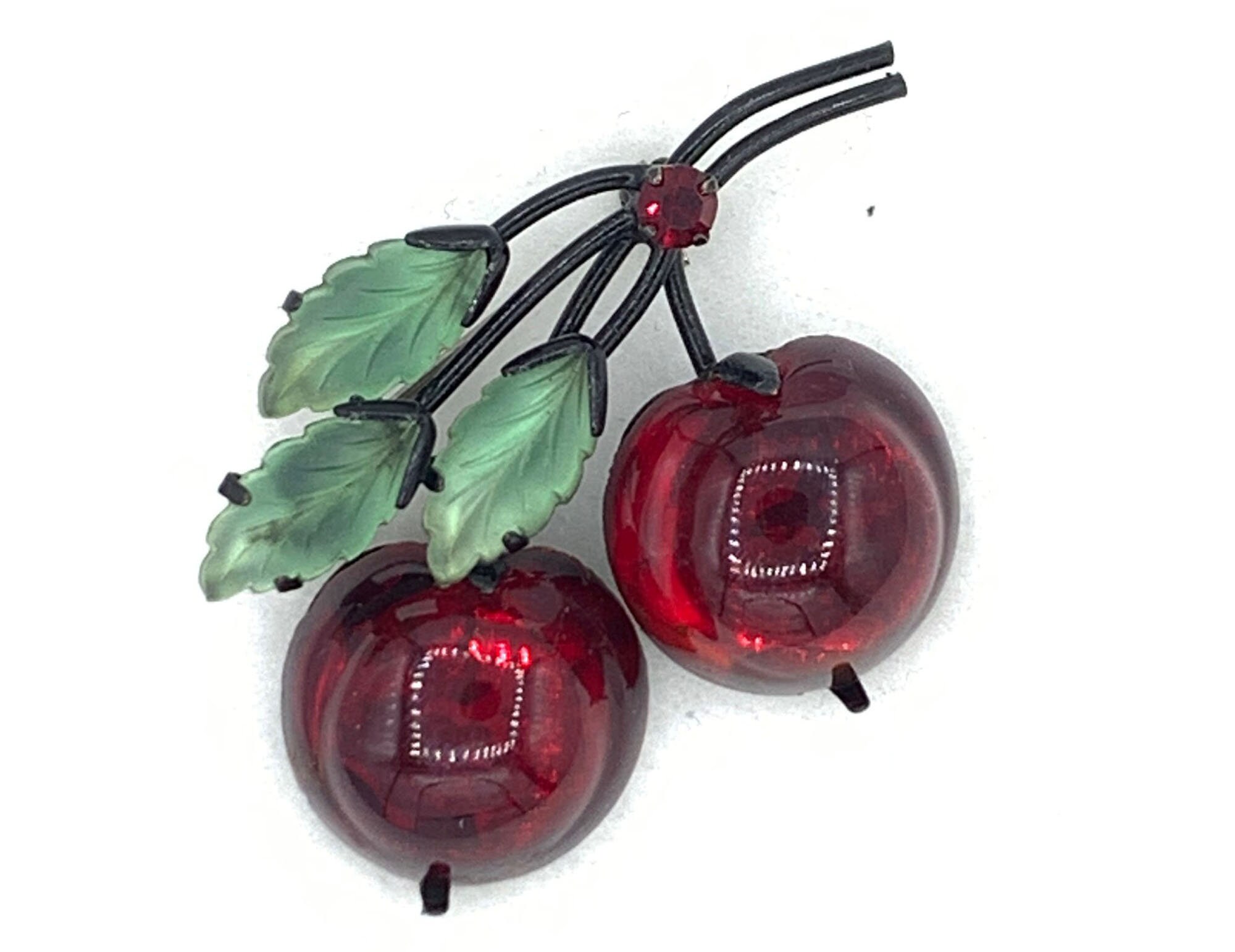 Cherry Red Brooch - Etsy Cherry Red Brooch - Etsy