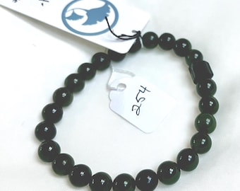 Jade and Green Tourmaline Bracelet – Handmade Gemstone Jewelry for Harmony & Renewal (254)