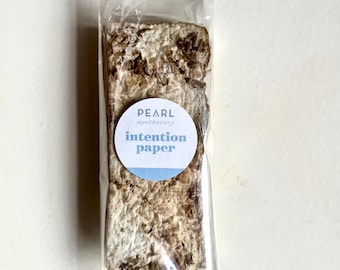 handmade intention paper