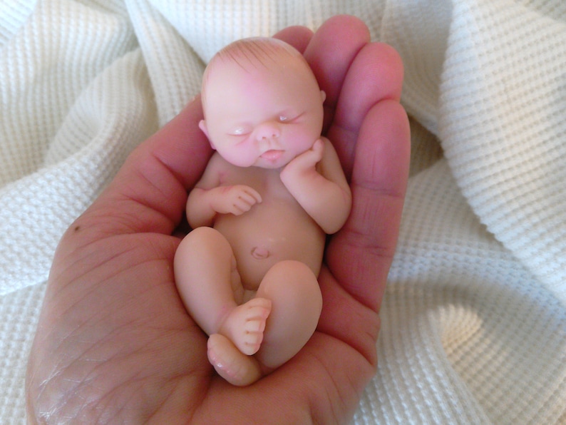 Polymer Clay Babies Sleeping Newborn Baby Girl SIZE 3.5 Etsy